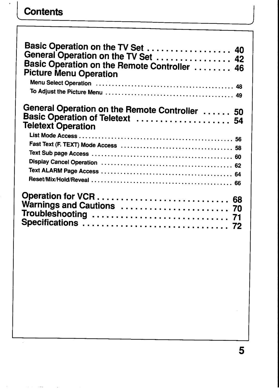 Panasonic TX-21T4M, TX-21T4Z manual 