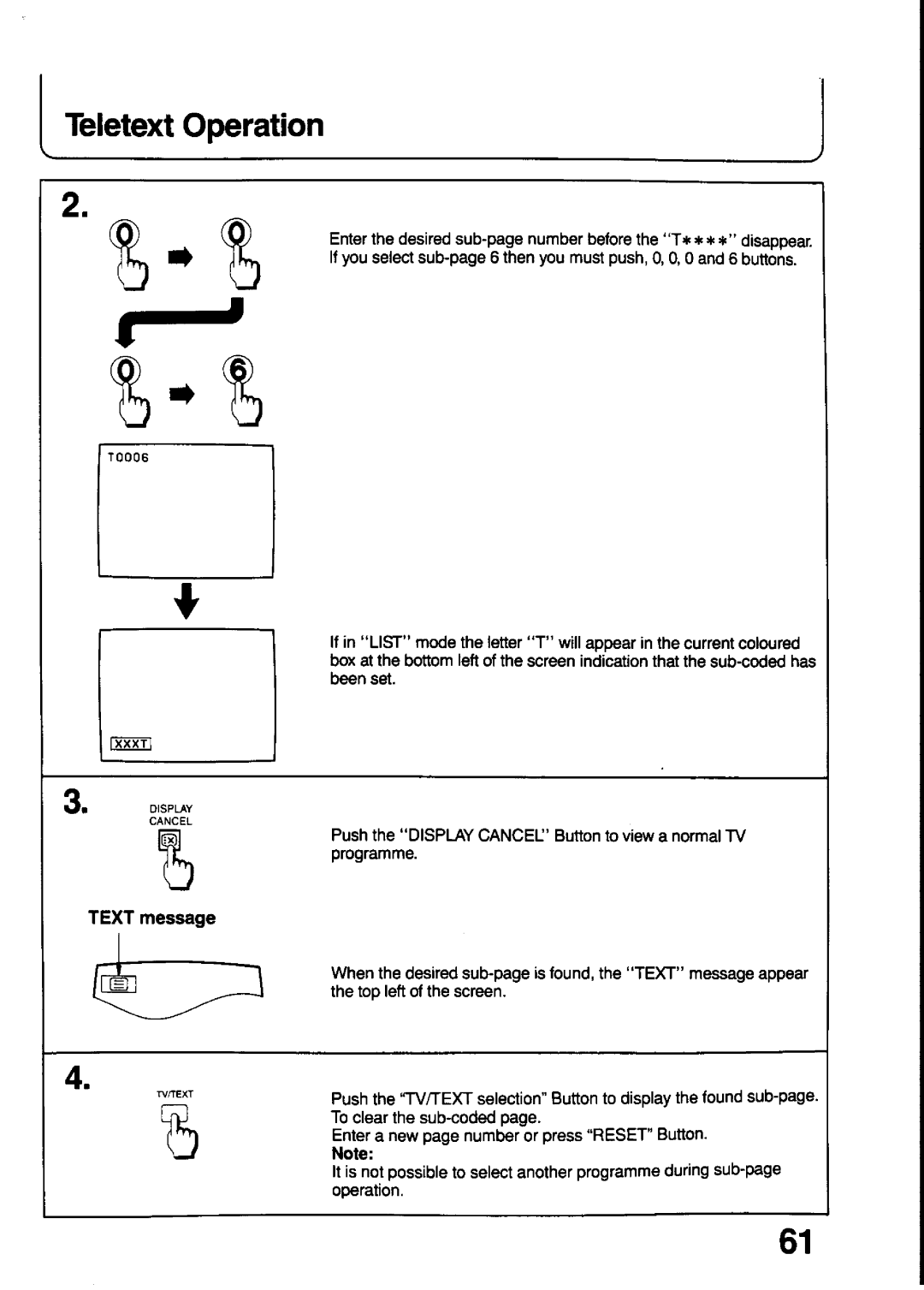 Panasonic TX-21T4M, TX-21T4Z manual 