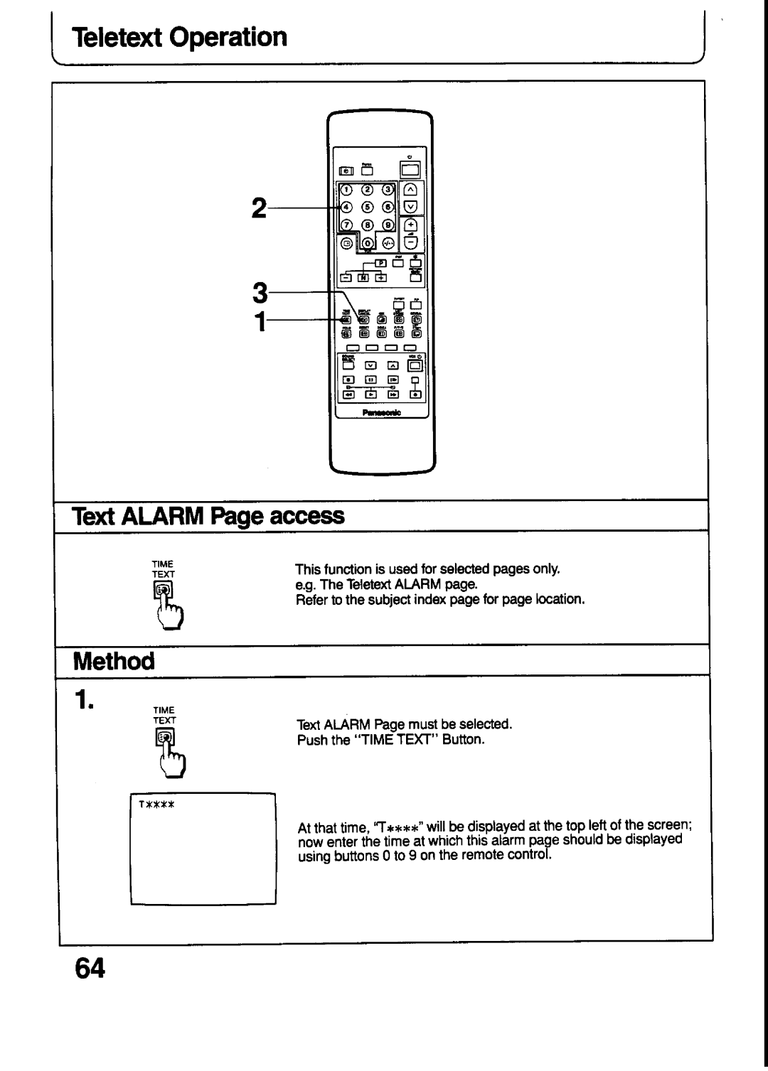 Panasonic TX-21T4Z, TX-21T4M manual 