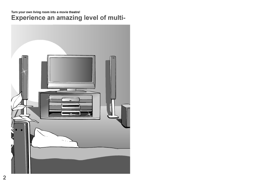 Panasonic TX-23LX60A operating instructions Turn your own living room into a movie theatre 