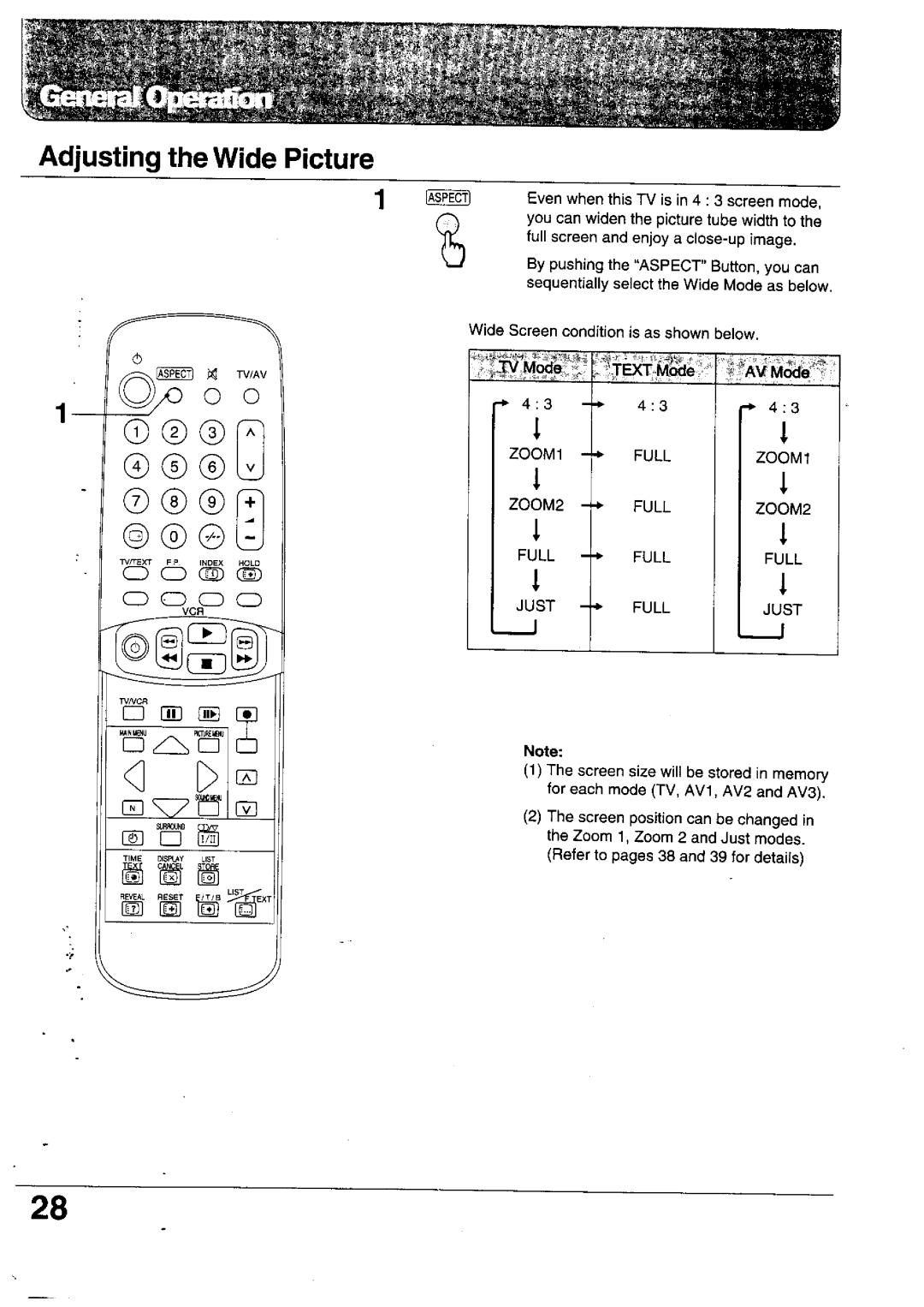 Panasonic TX-24WG12 Series, TX-28WG10 Series, TX-28WG12 Series, TX-24WG10 Series manual 