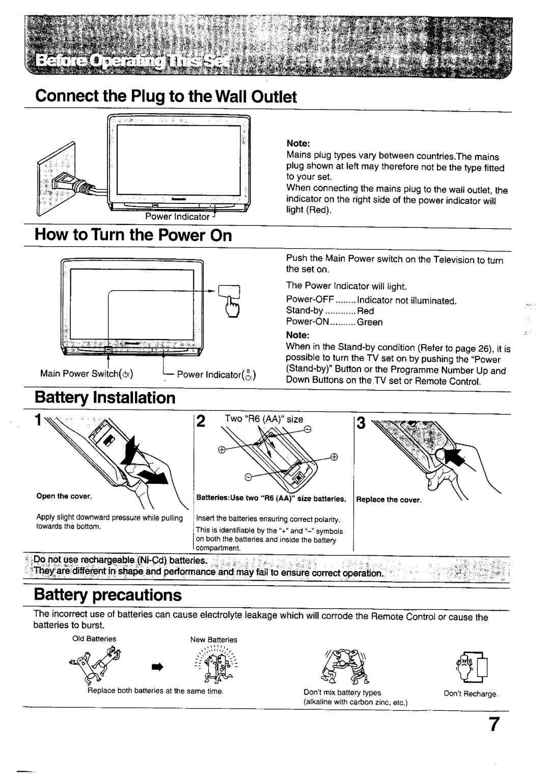 Panasonic TX-24WG10 Series, TX-24WG12 Series, TX-28WG10 Series, TX-28WG12 Series manual 