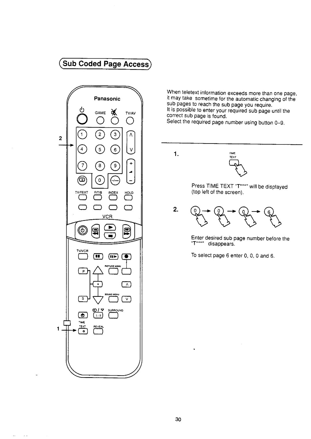 Panasonic TX-25S80Z manual 