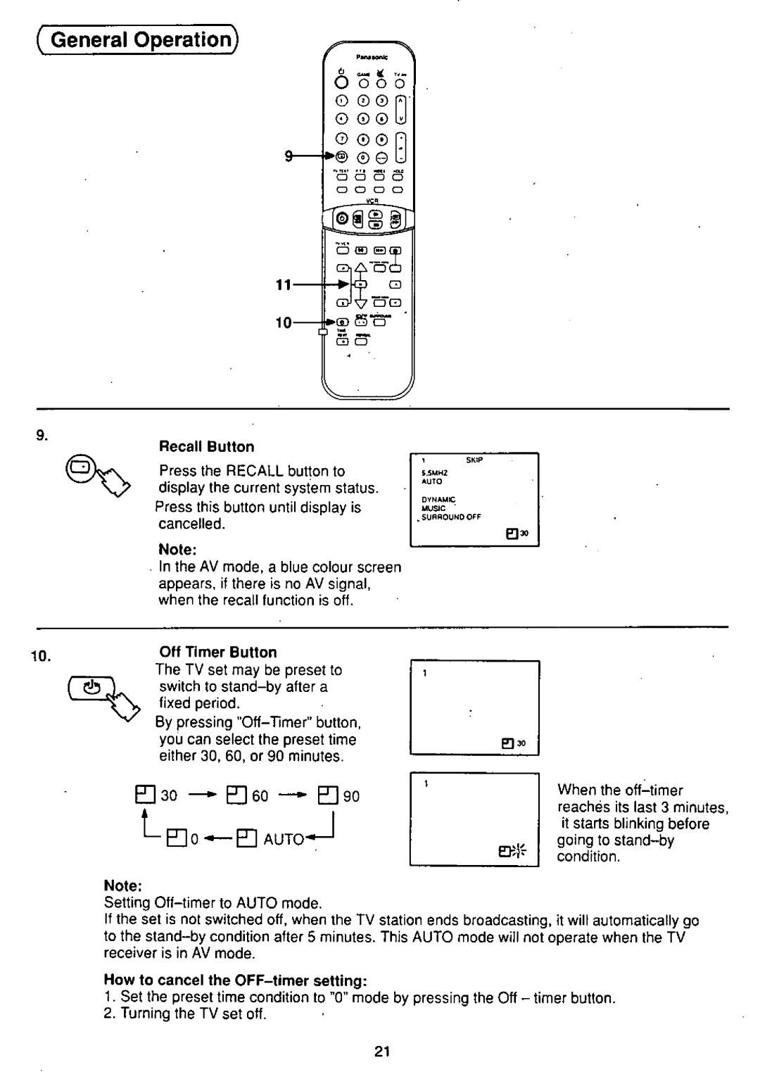 Panasonic TX-25S90PX manual 