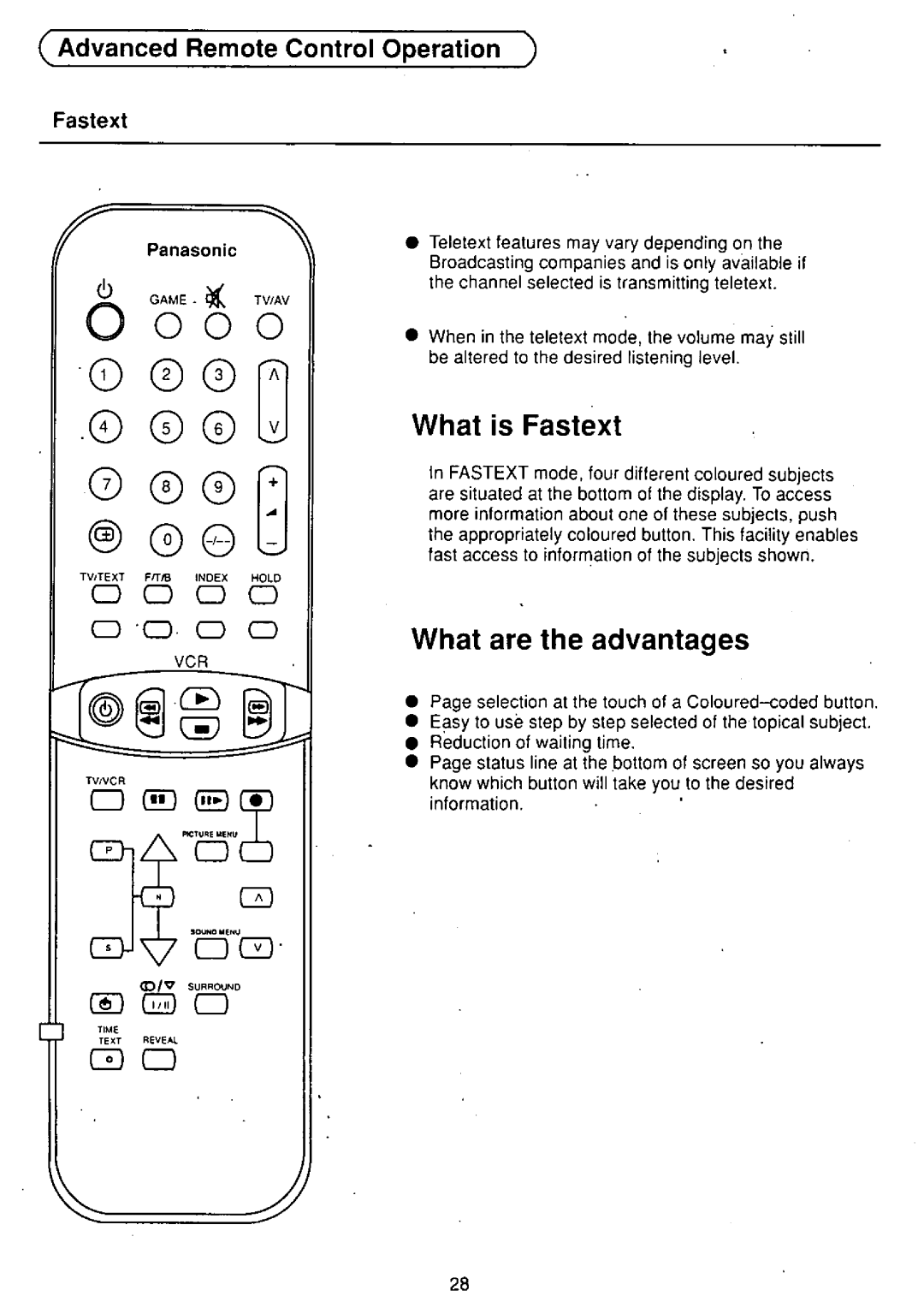 Panasonic TX-25S90PX manual 