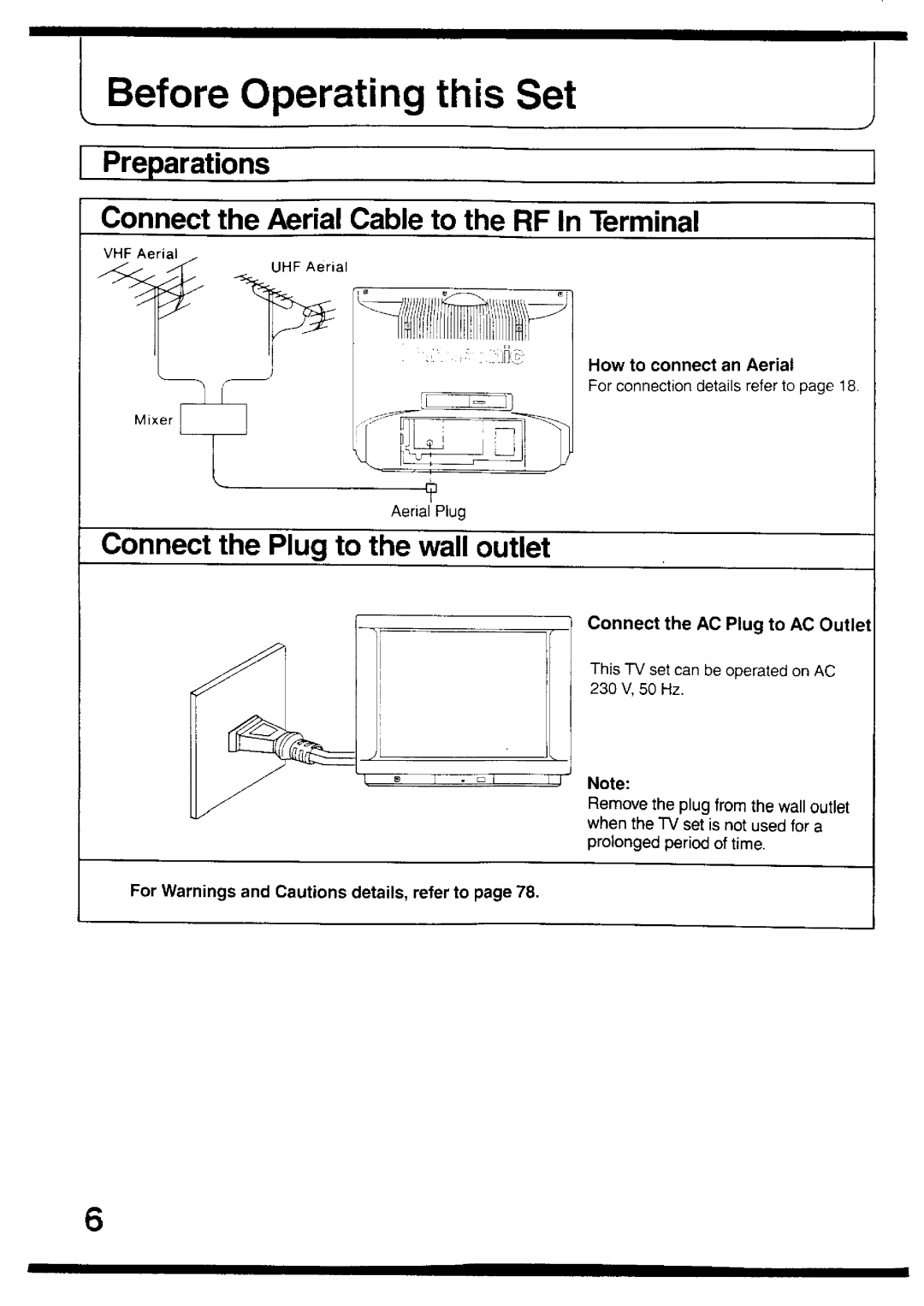 Panasonic TX-26V2Z manual 