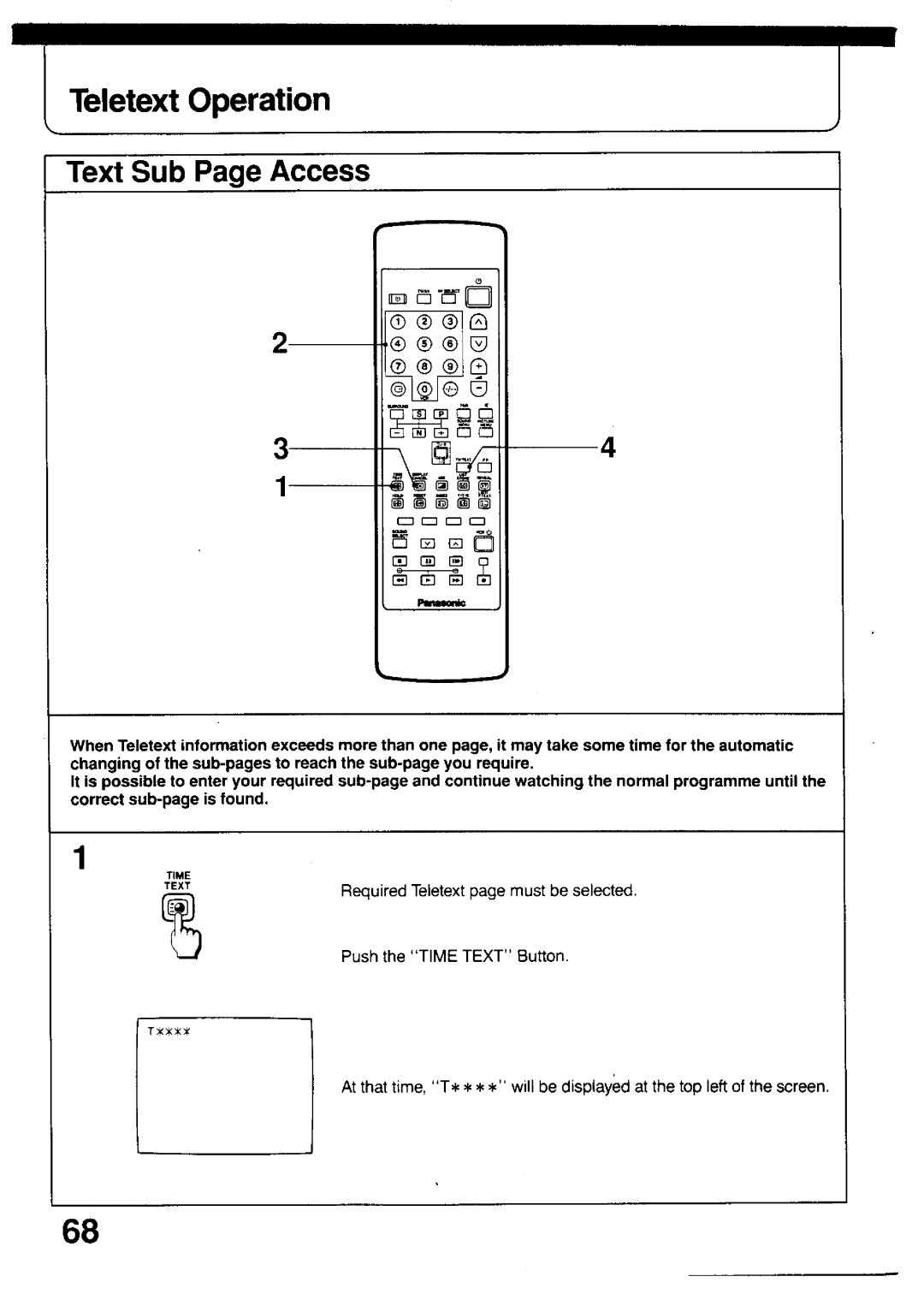 Panasonic TX-26V2Z manual 