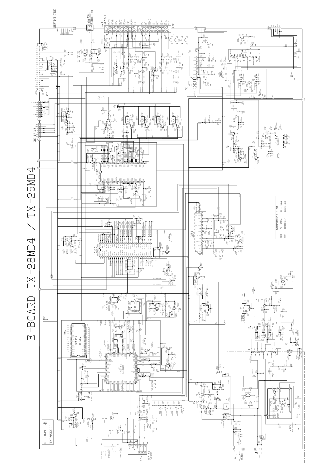 Panasonic TX-28MD4, TX-21MD4, TX-25MD4 specifications 