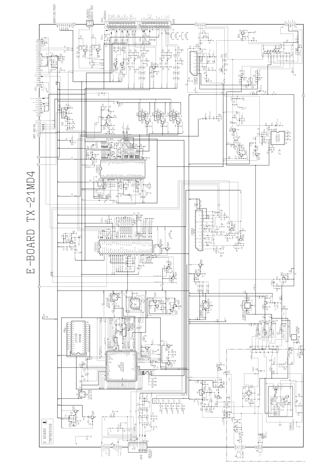 Panasonic TX-21MD4, TX-28MD4, TX-25MD4 specifications 