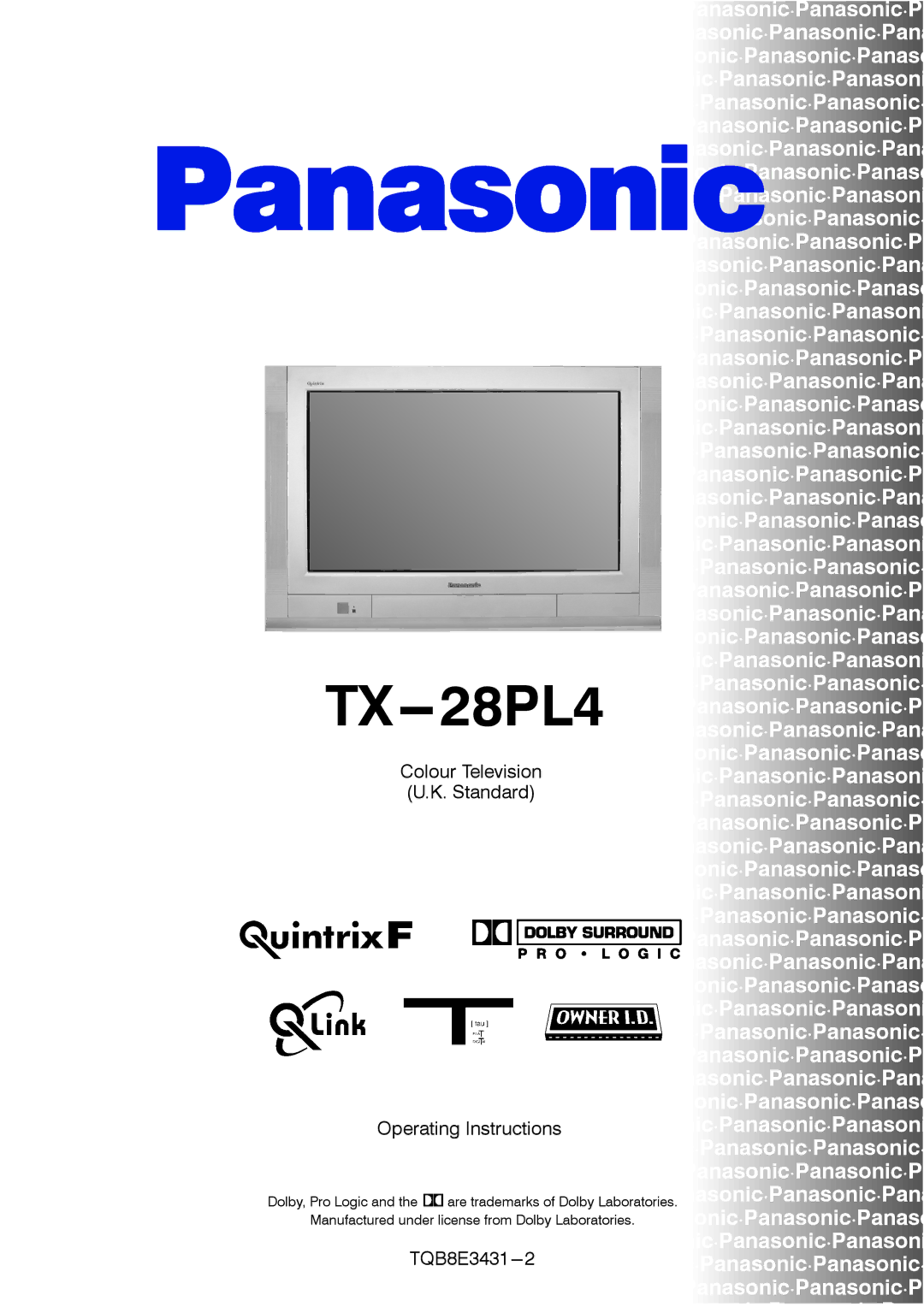 Panasonic TX-28PL4 manual TX---28PL4 