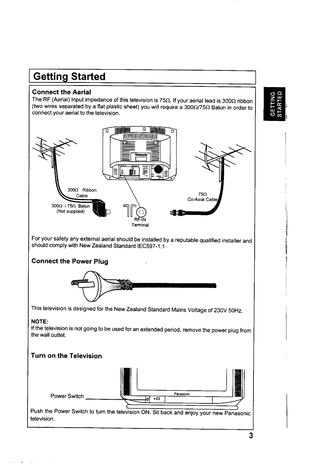 Panasonic TX-2980Z, TX-2985Z manual 