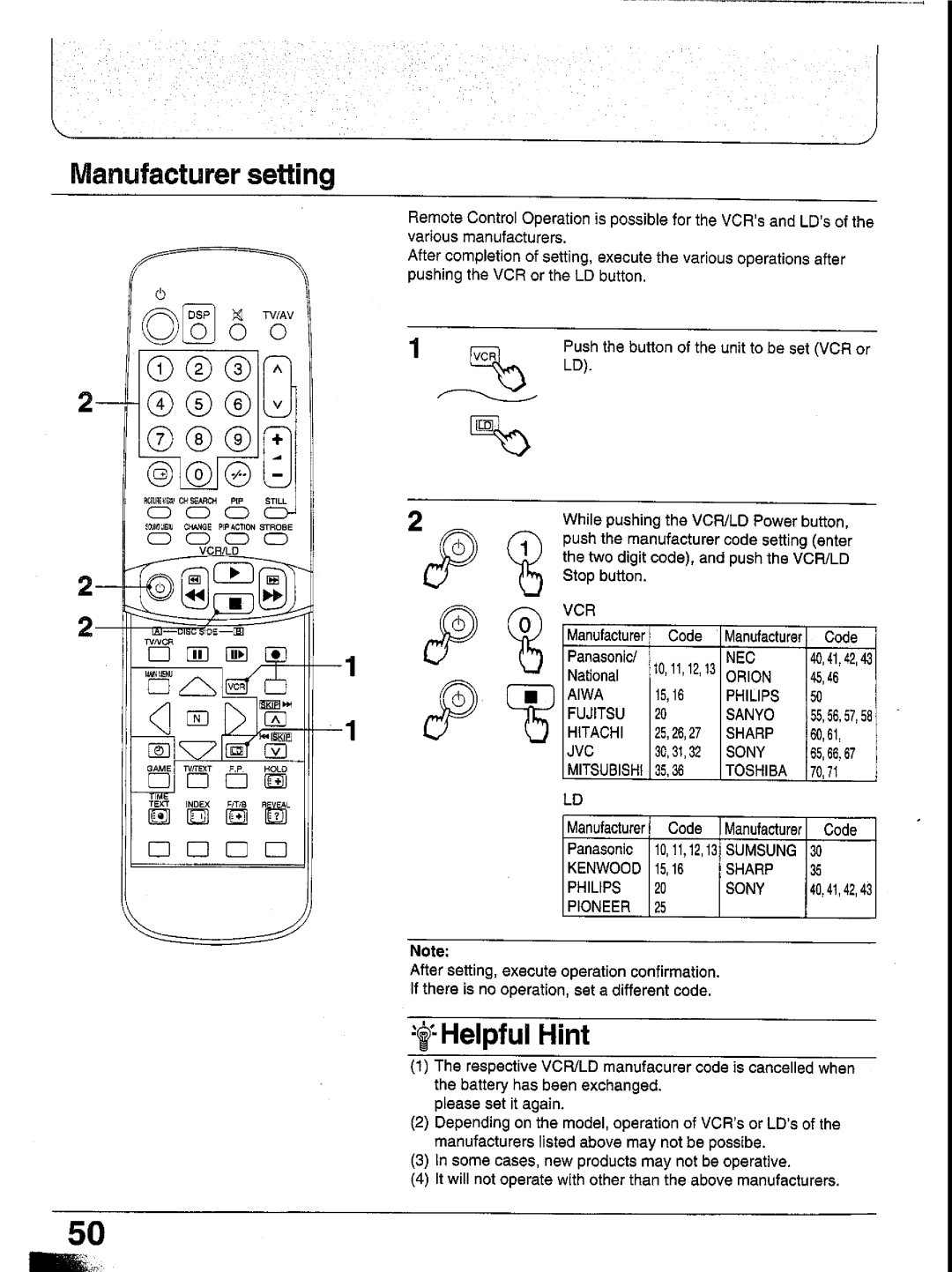 Panasonic TX-29GF85 Series manual 