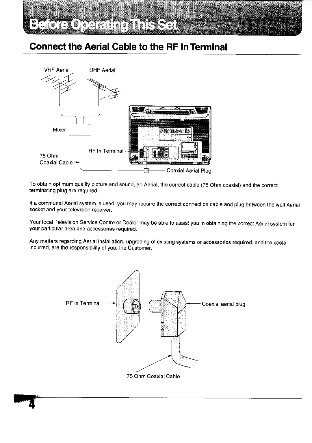 Panasonic TX-32WG15G, TX-32WG15X manual 