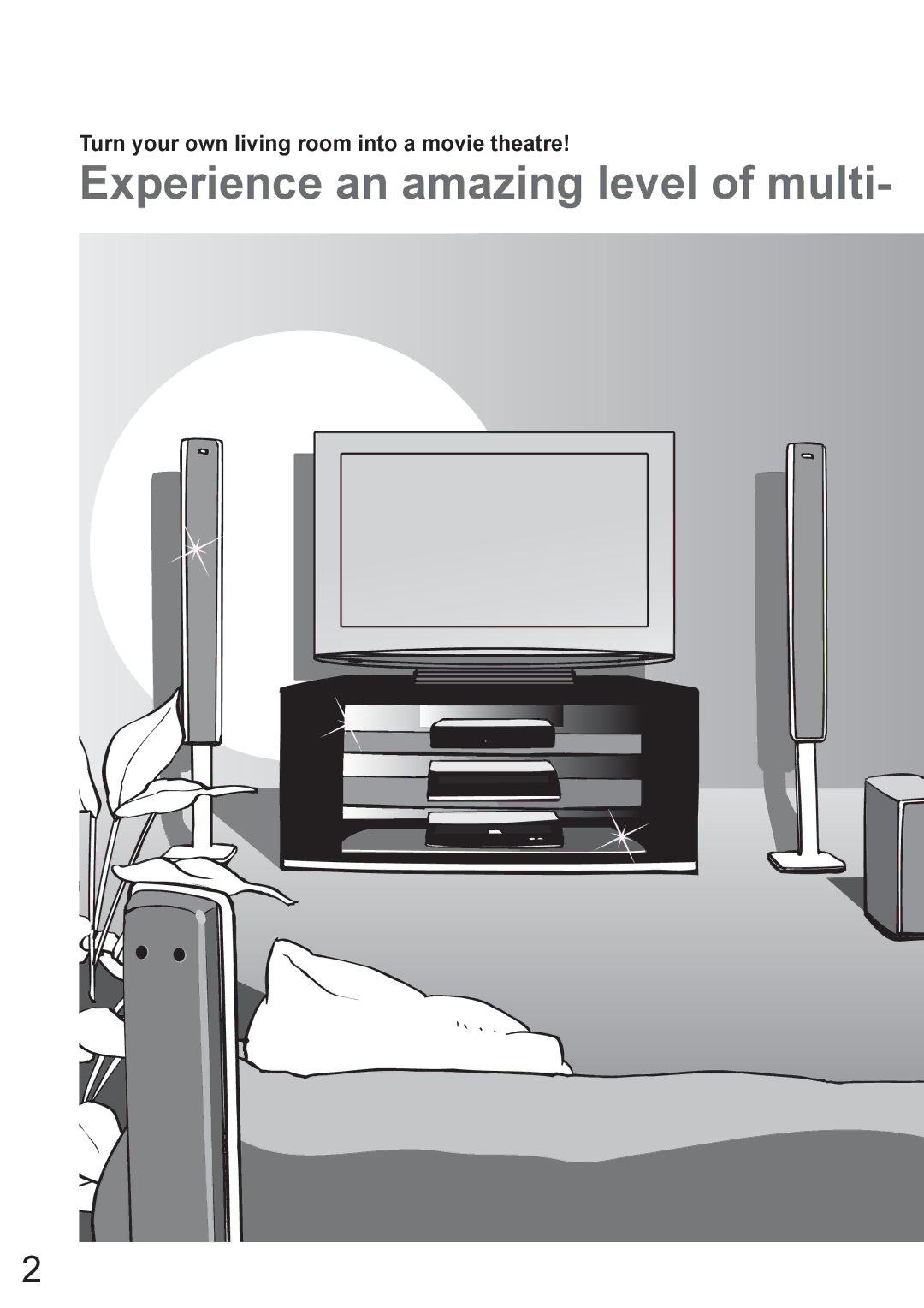 Panasonic TX-37LZ800A operating instructions Turn your own living room into a movie theatre 