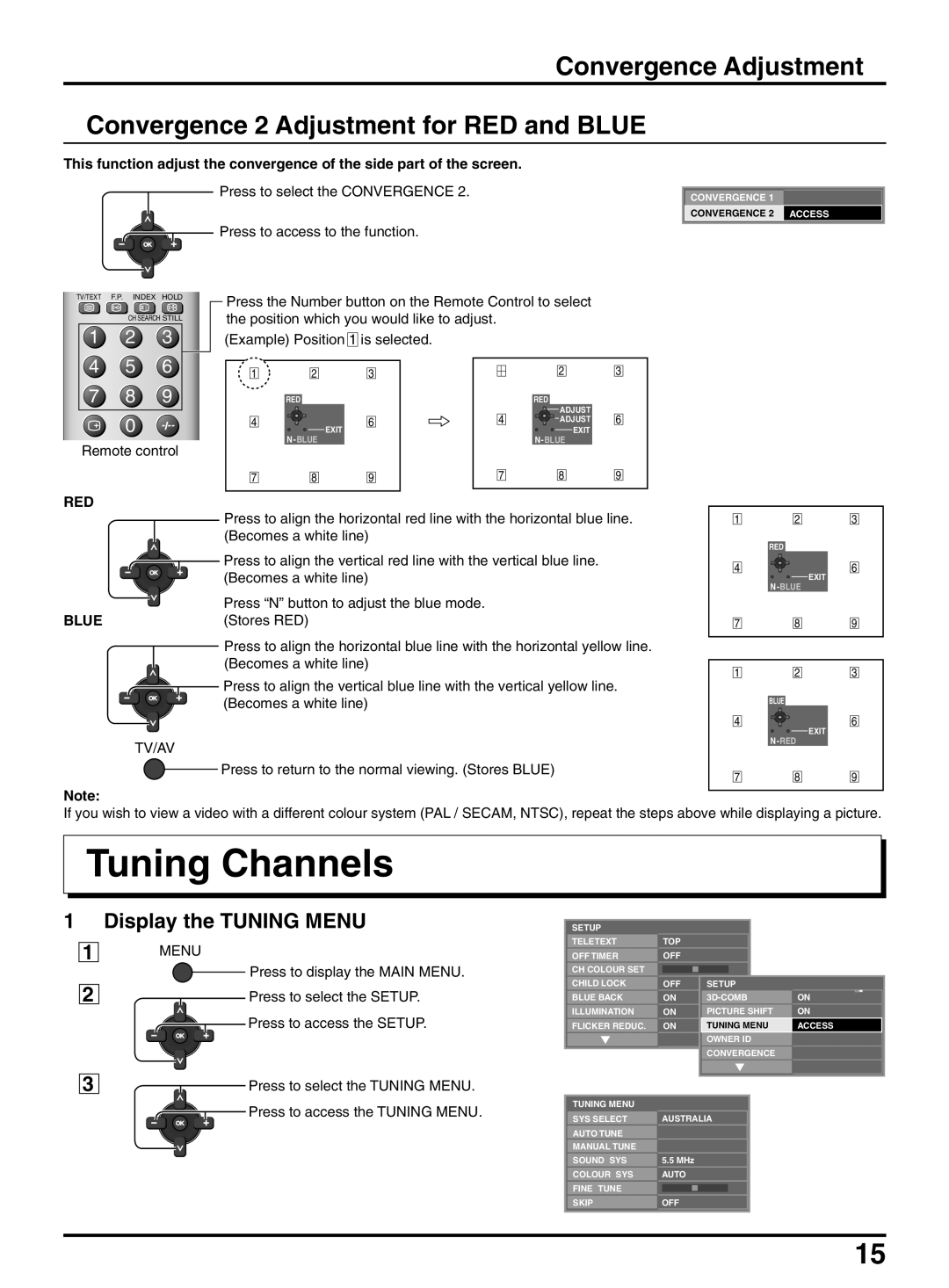 Panasonic TX-47P950A operating instructions Tuning Channels 