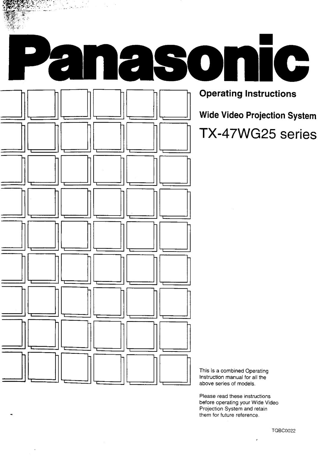 Panasonic TX-47WG25 manual 