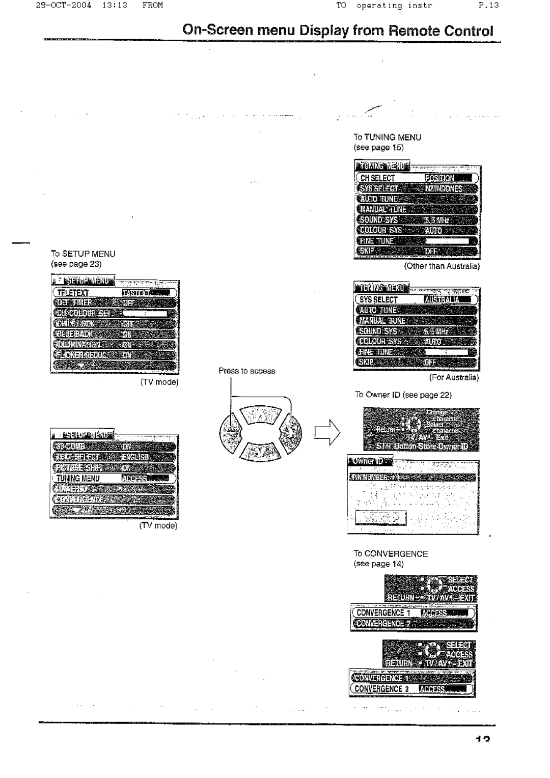 Panasonic TX-56P800H manual 