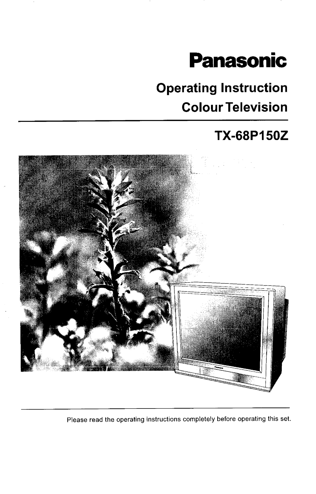 Panasonic TX-68KP150Z manual 