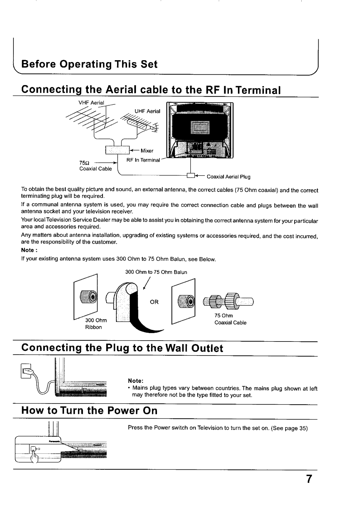 Panasonic TX-68KP150Z manual 