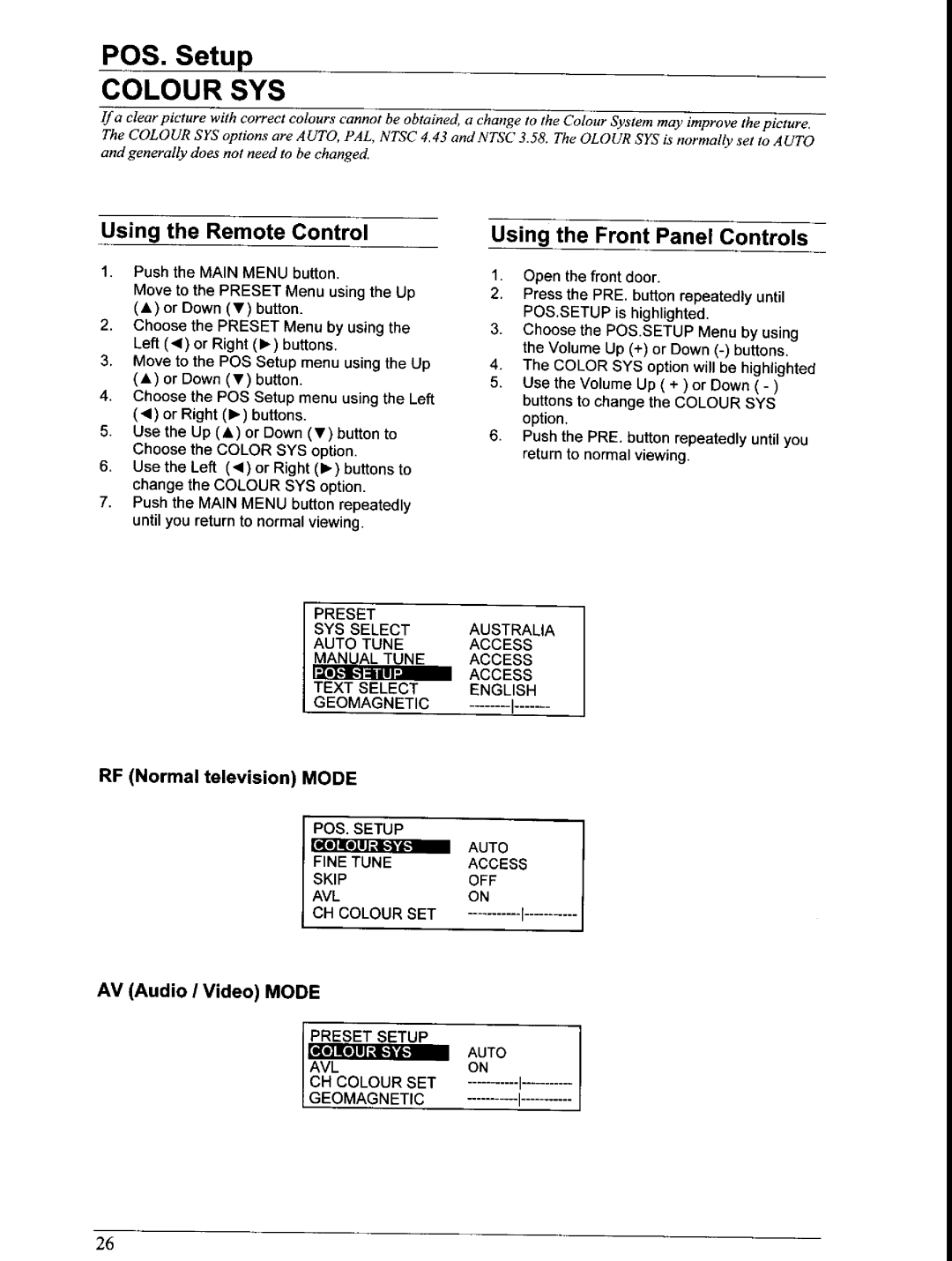 Panasonic TX-76PW150A, TX-66PW150A manual 