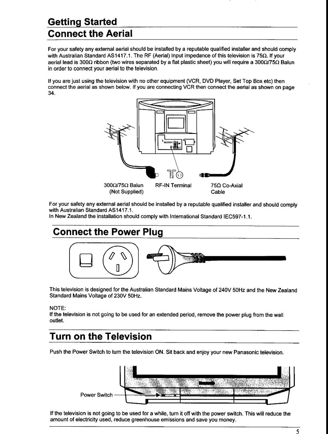 Panasonic TX-66PW150A, TX-76PW150A manual 