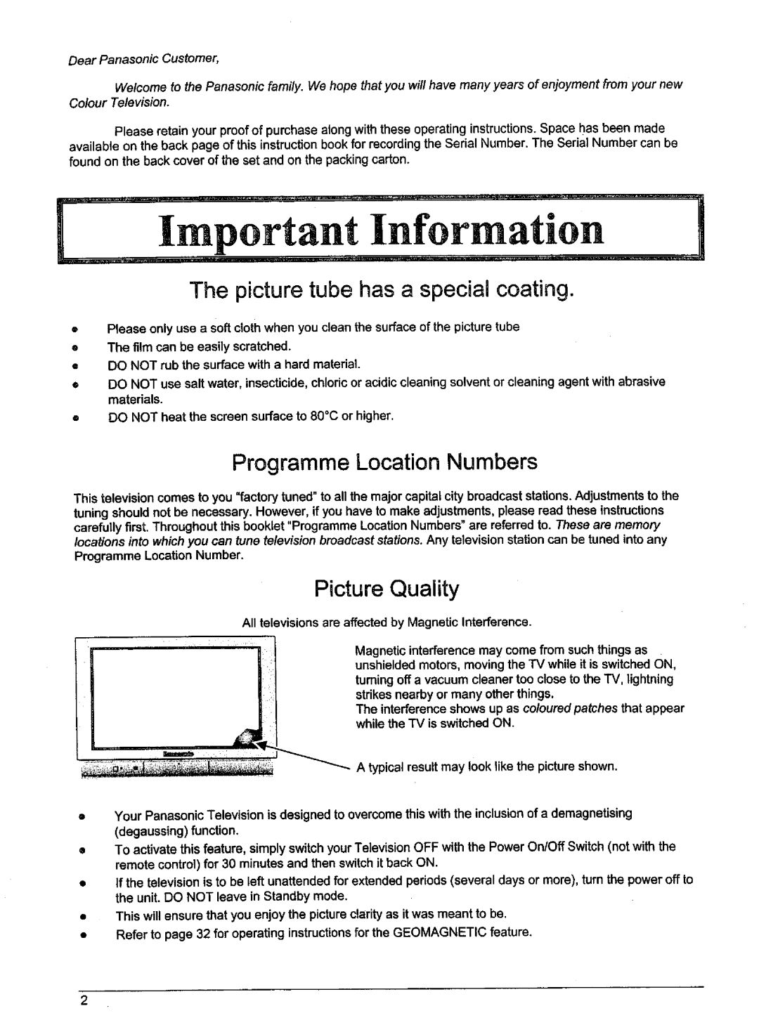 Panasonic TX-86W100A, TX-76W100A, TX-76W50A manual 