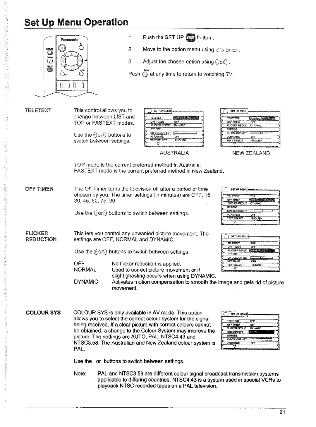 Panasonic TX-76W100A, TX-76W50A, TX-86W100A manual 