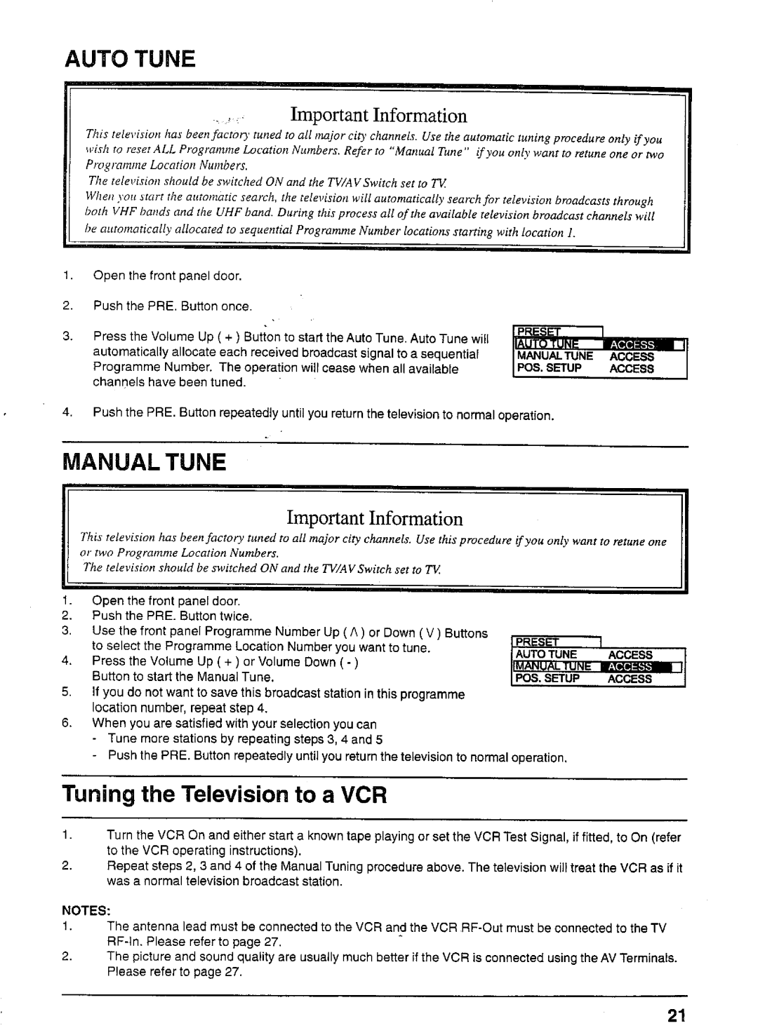 Panasonic TX-80V03A manual 