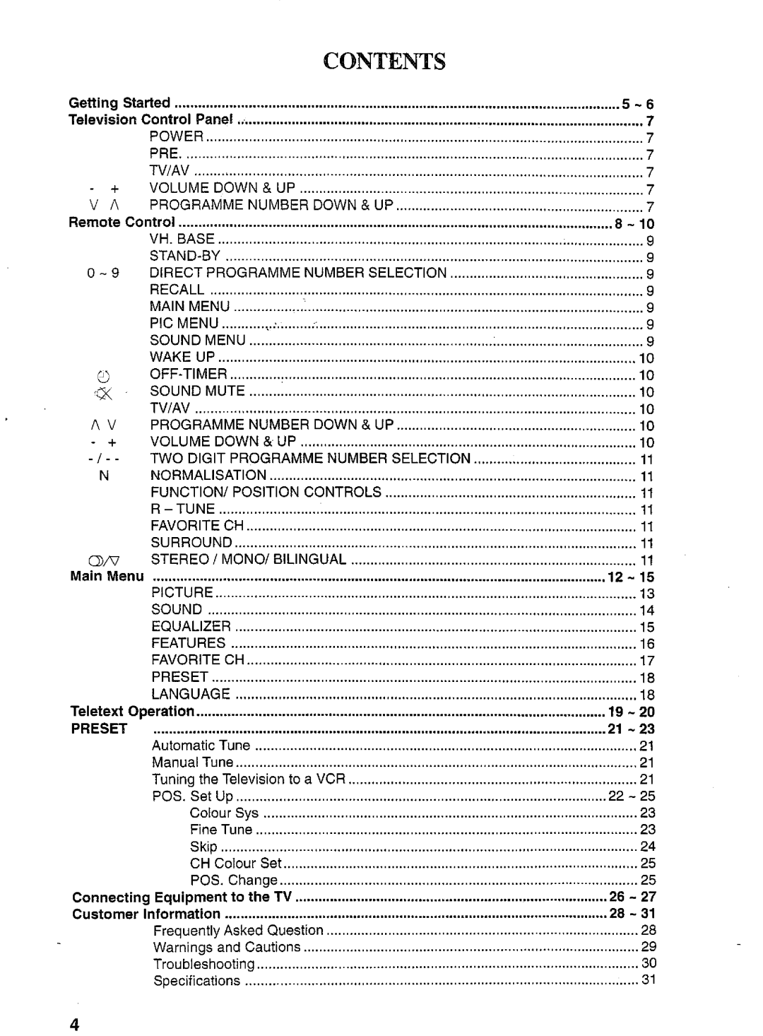 Panasonic TX-80V03A manual 