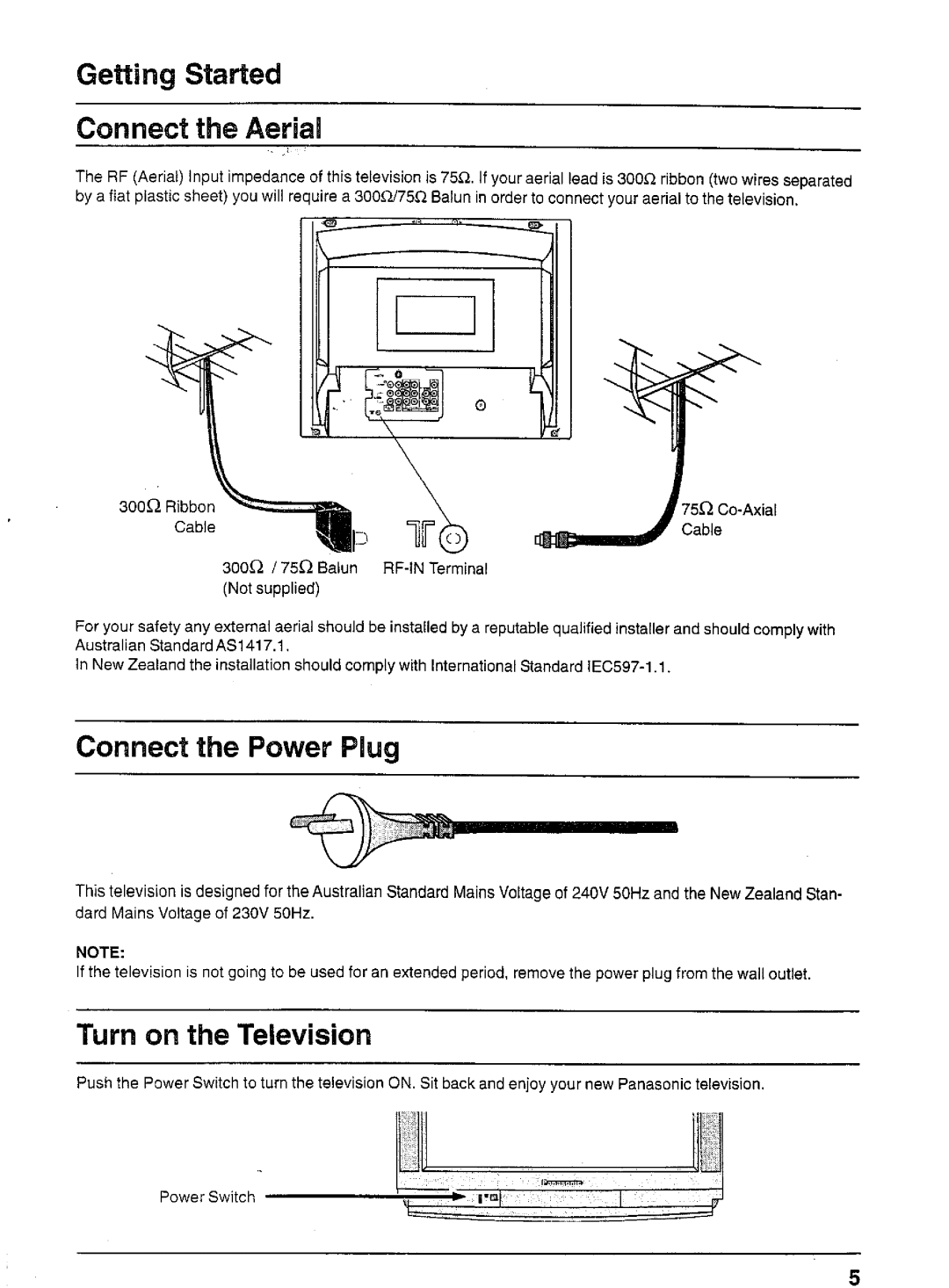 Panasonic TX-80V03A manual 