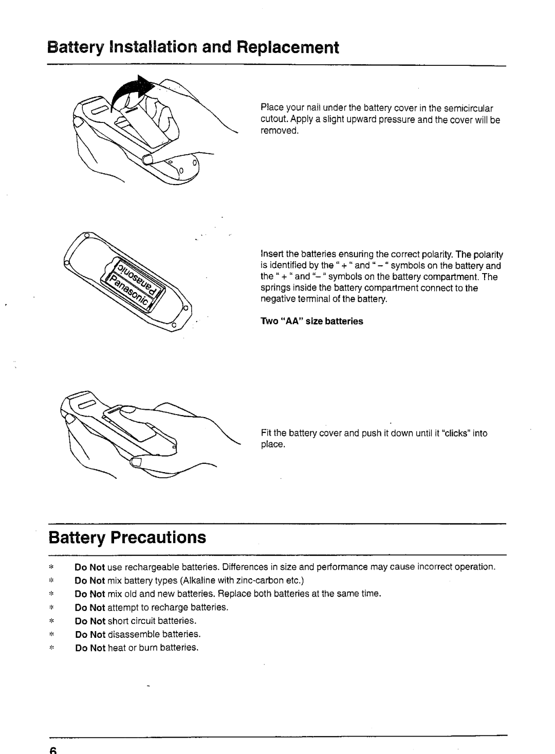 Panasonic TX-80V03A manual 