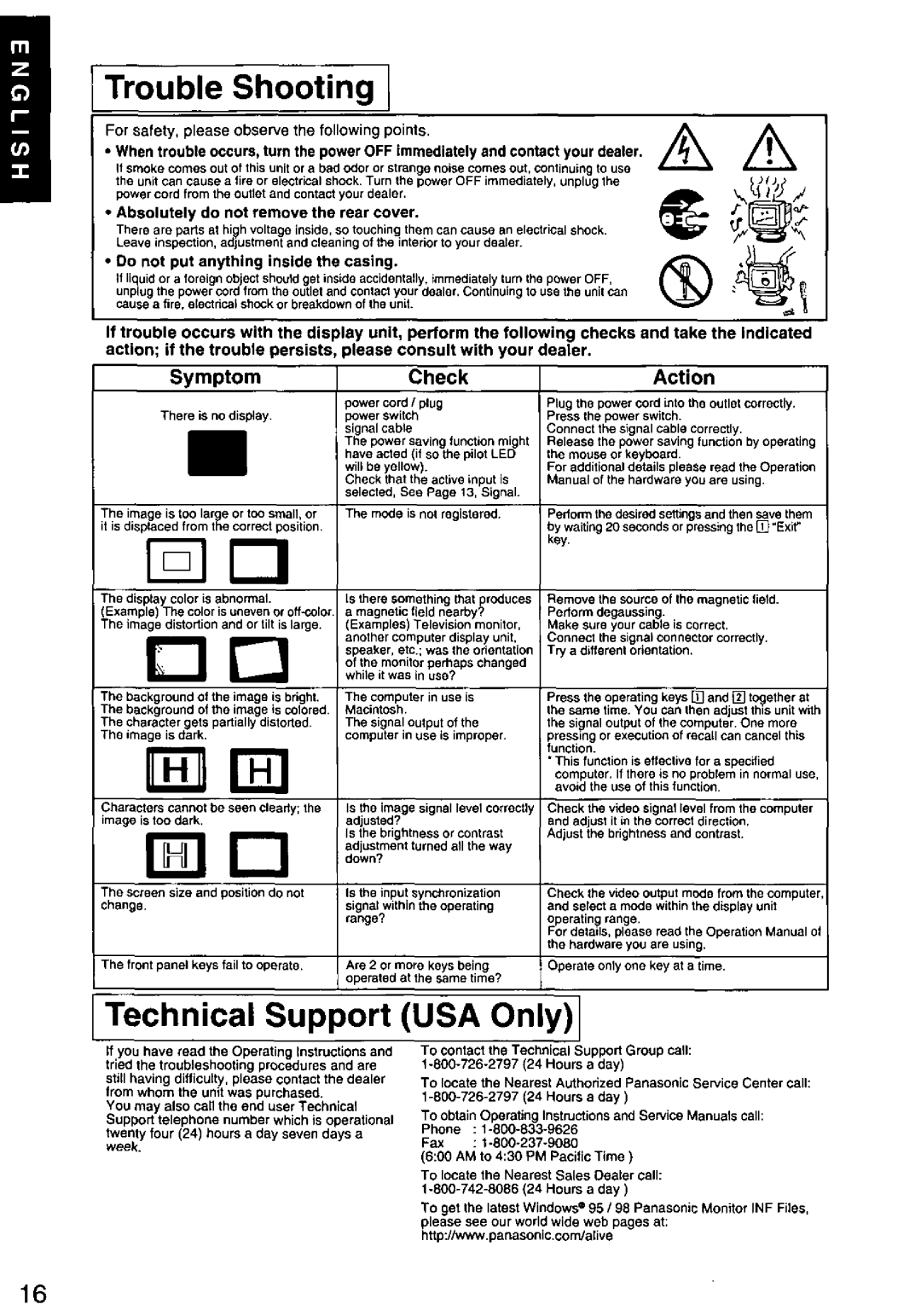 Panasonic TX-D1F64 manual 