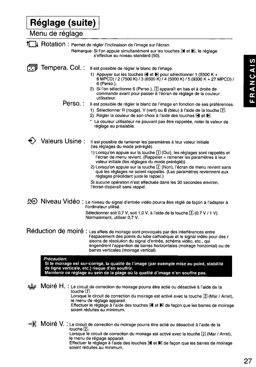 Panasonic TX-D1F64 manual 