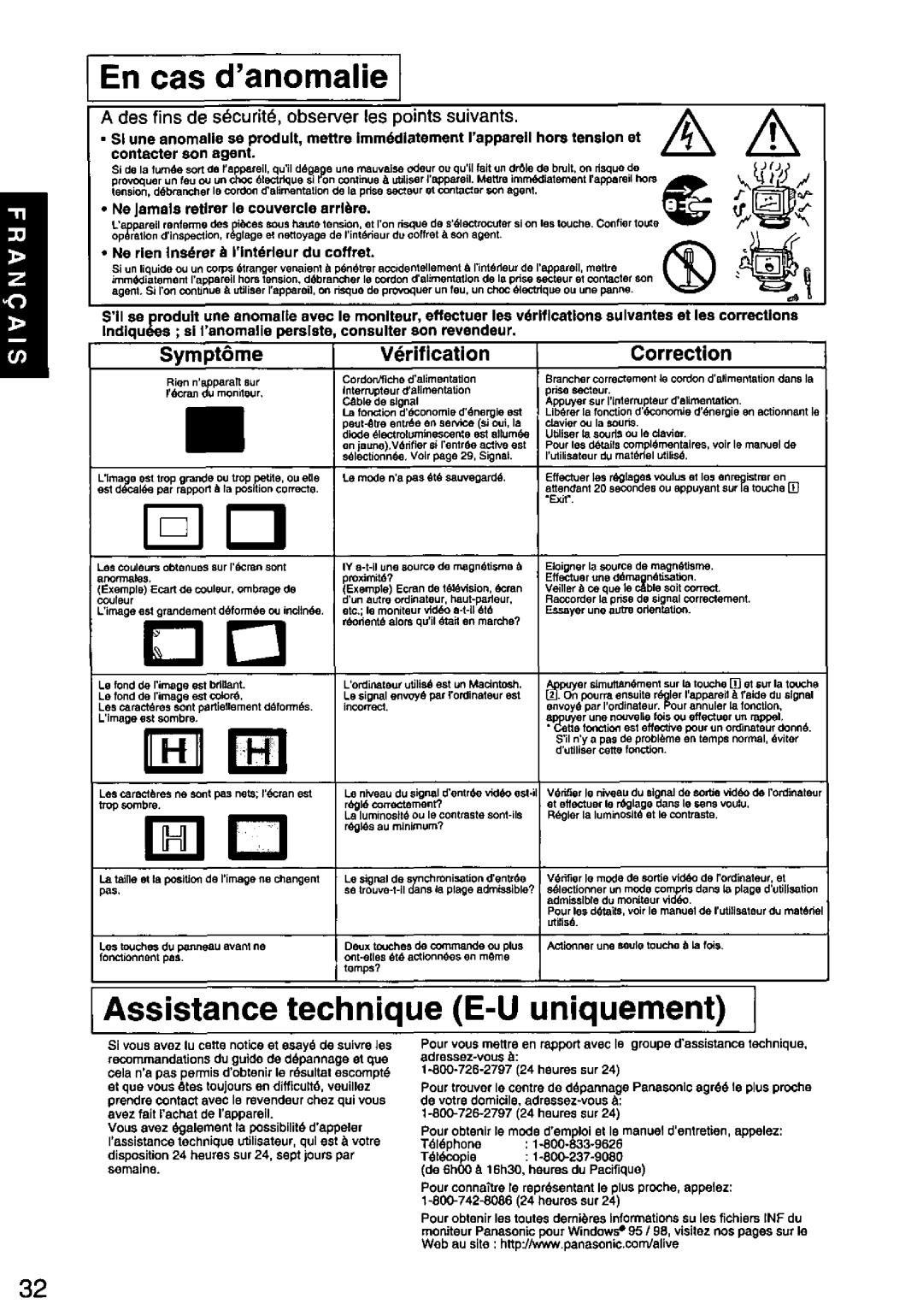 Panasonic TX-D1F64 manual 