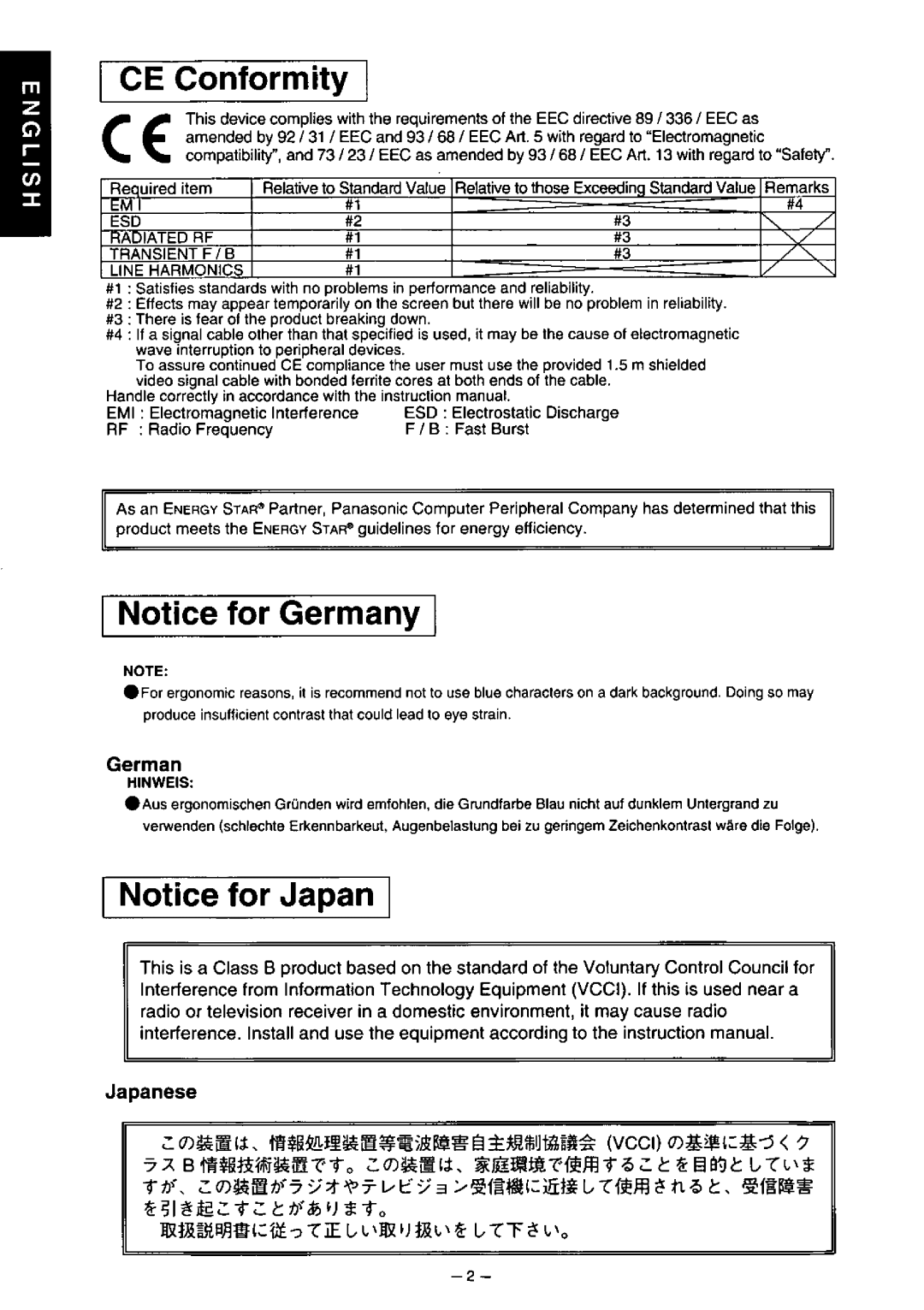 Panasonic TX-D5L31FG manual 