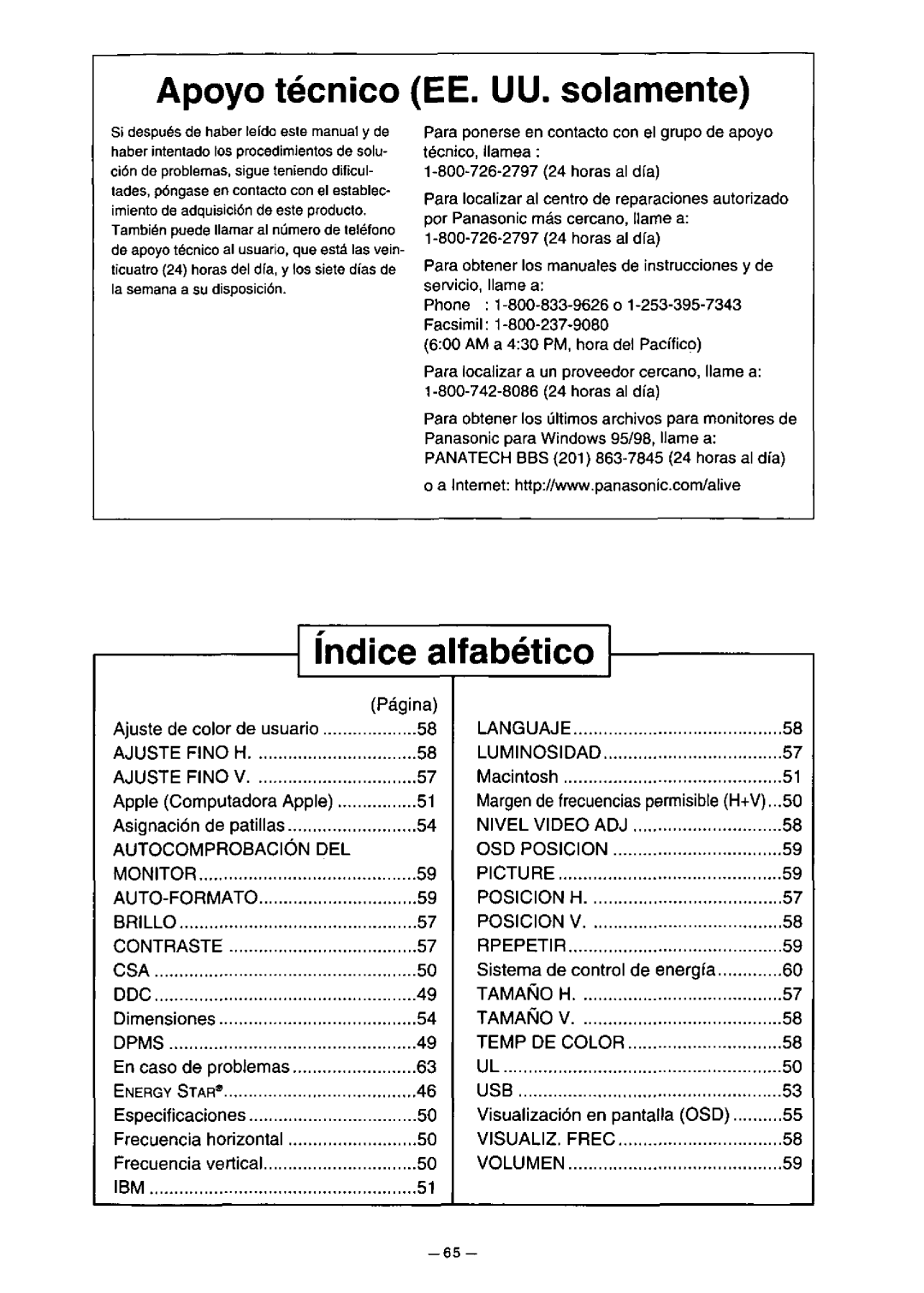 Panasonic TX-D5L31FG manual 