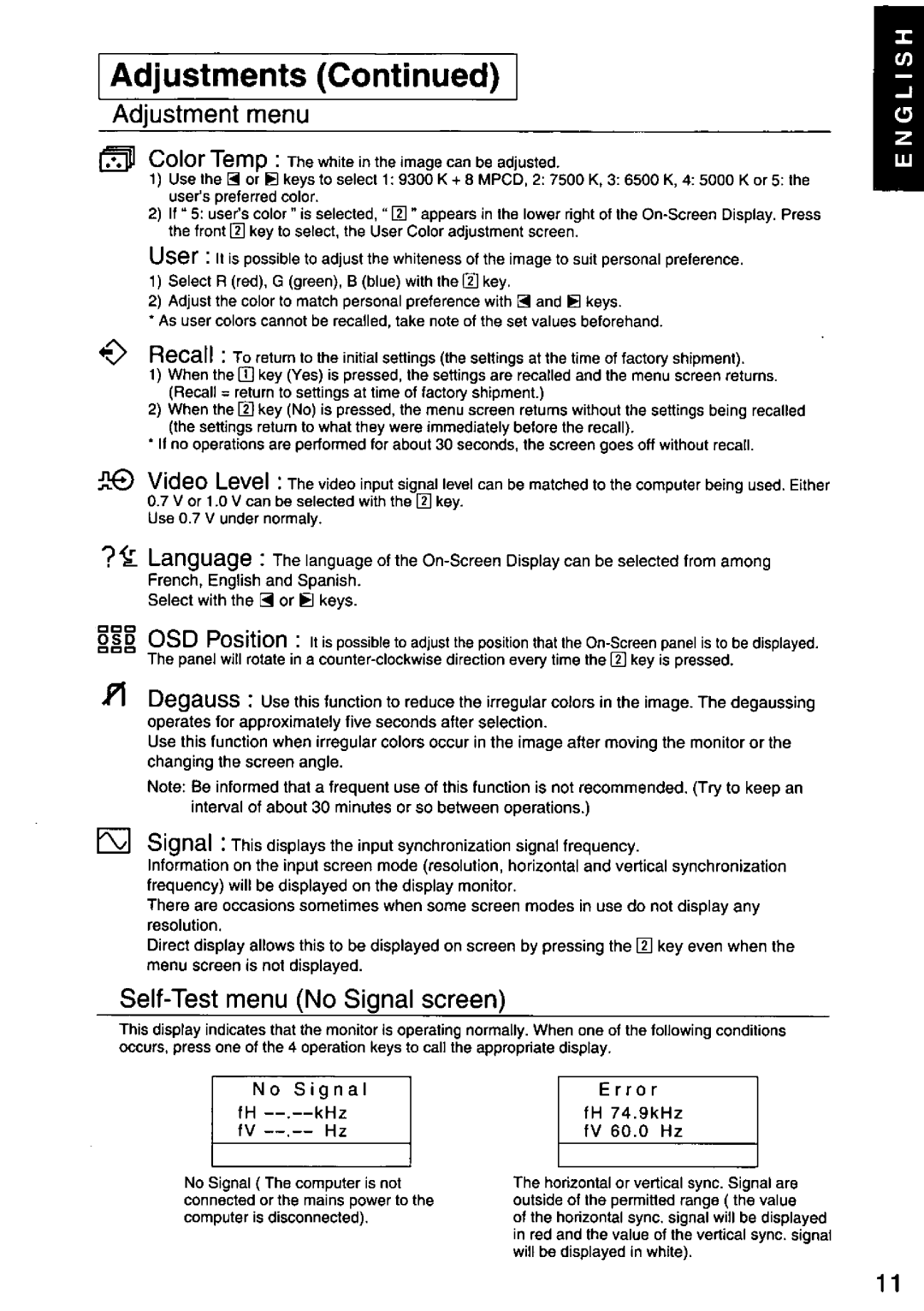 Panasonic TX-D7F21 manual 