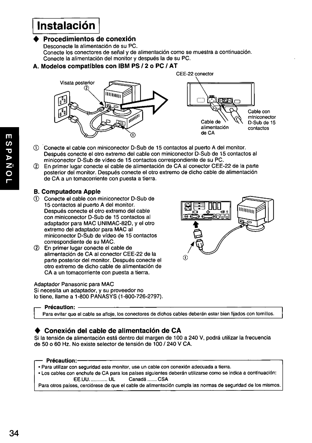 Panasonic TX-D7F21 manual 