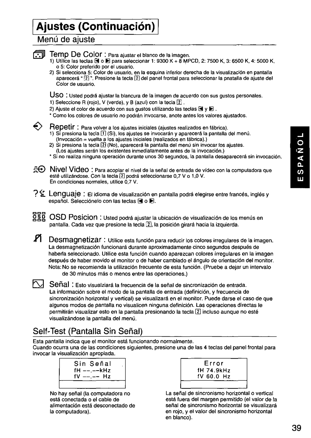 Panasonic TX-D7F21 manual 