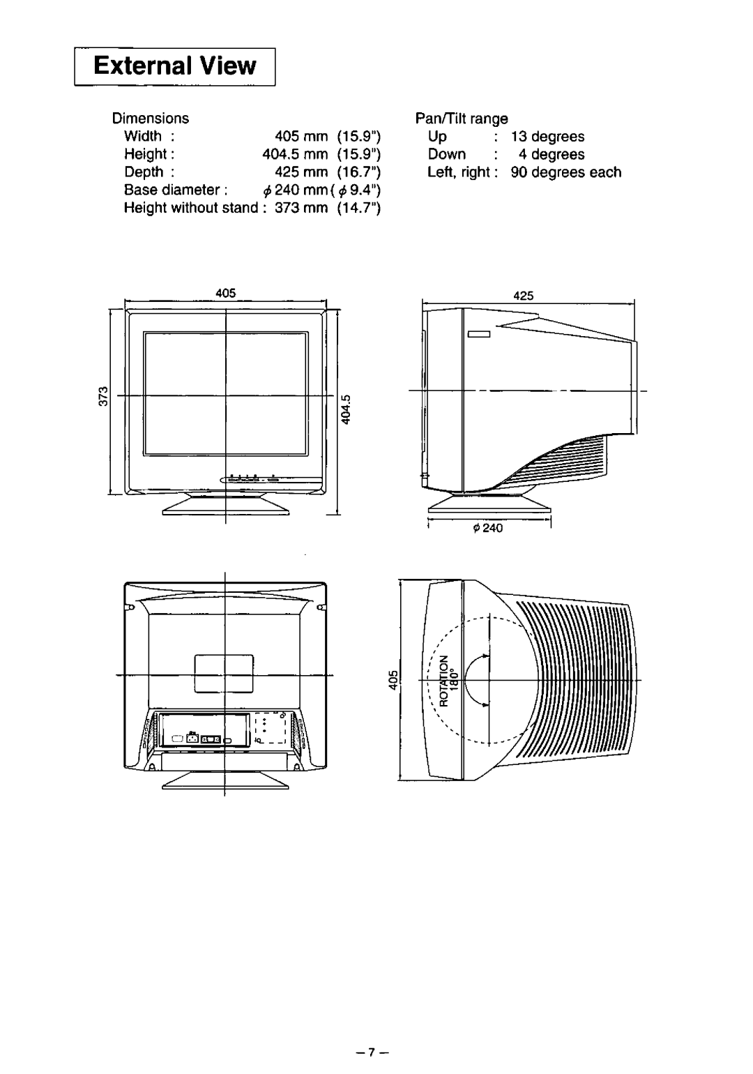 Panasonic TX-D7F21 manual 