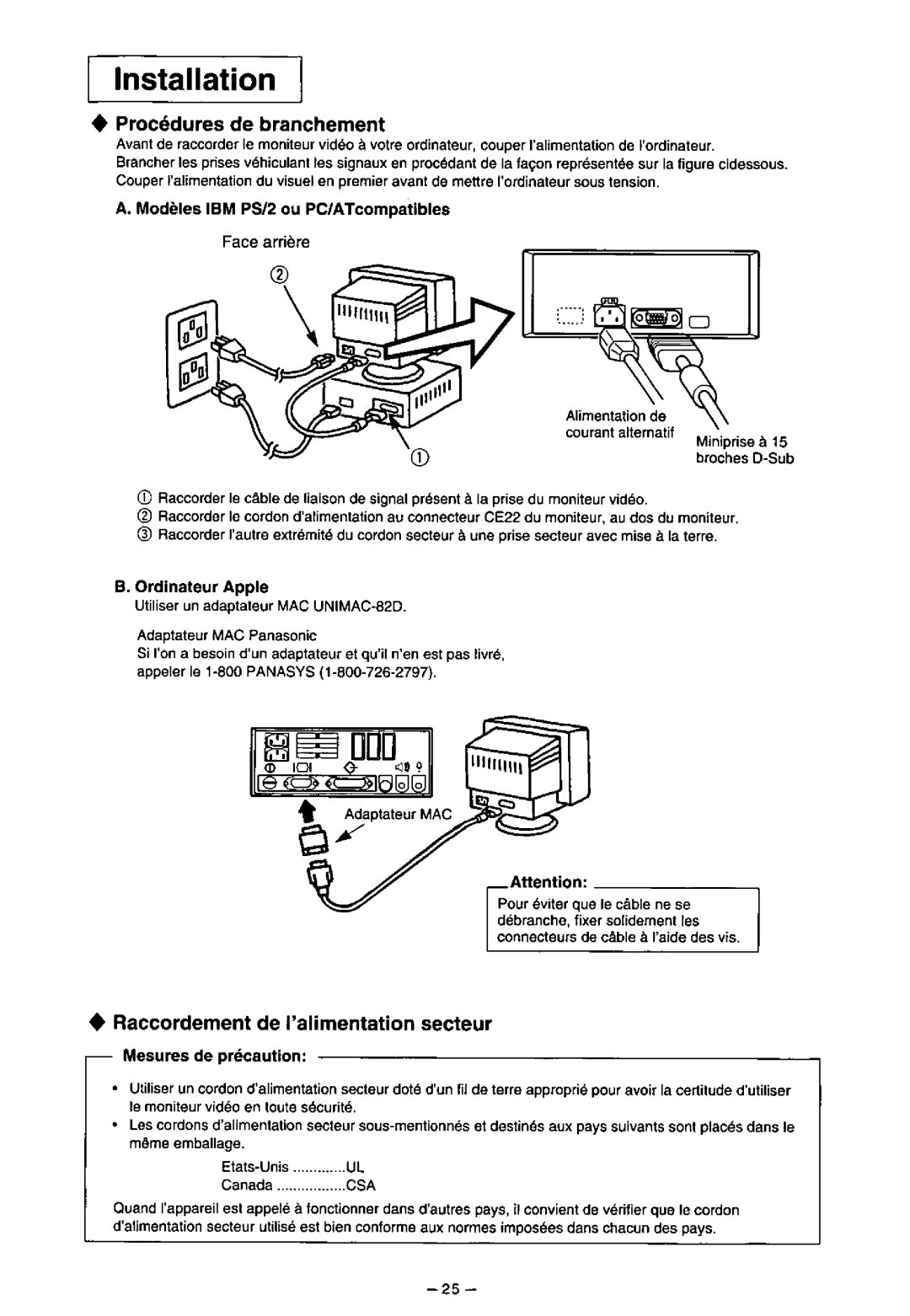 Panasonic TX-D7F21 manual 