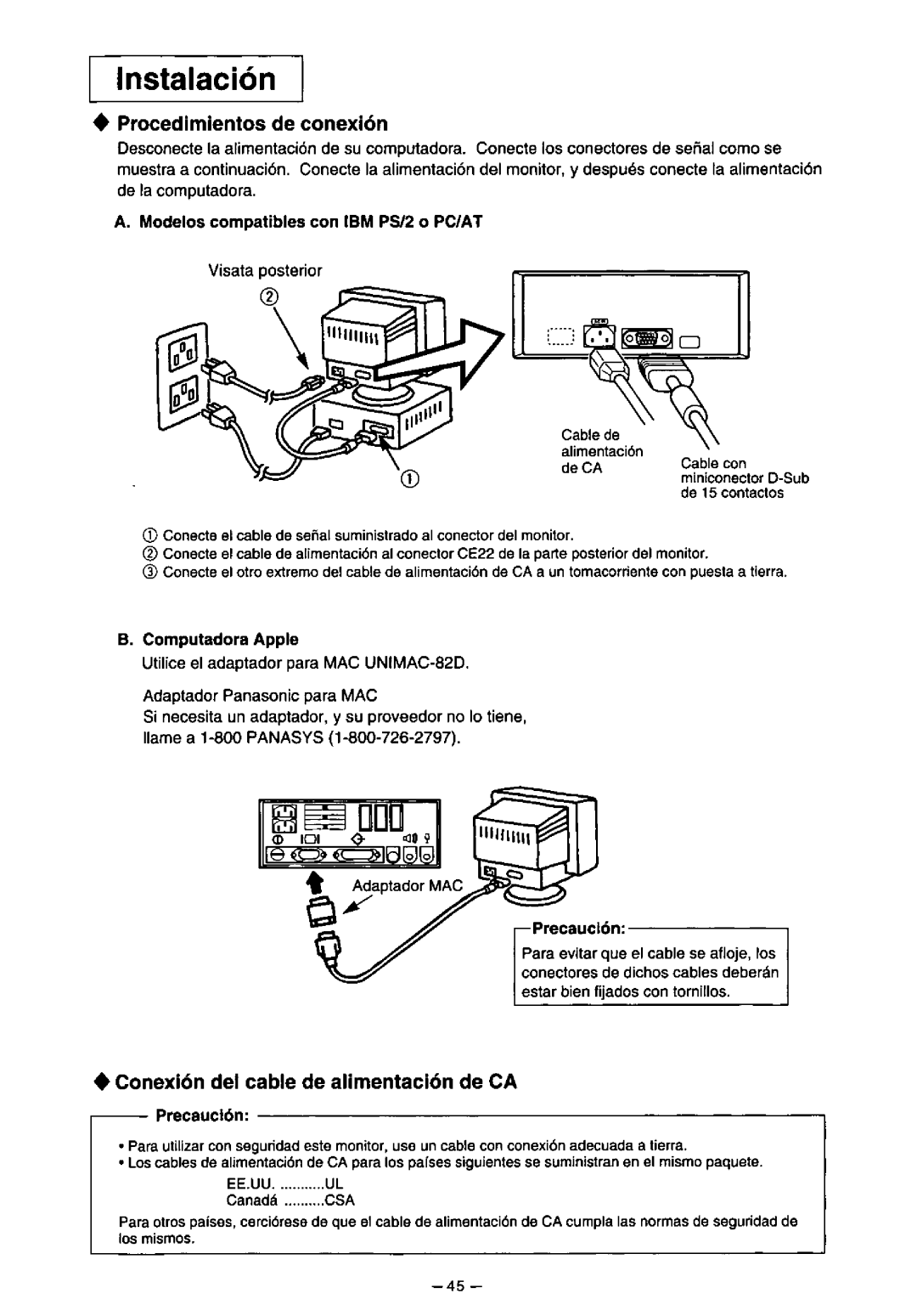 Panasonic TX-D7F21 manual 