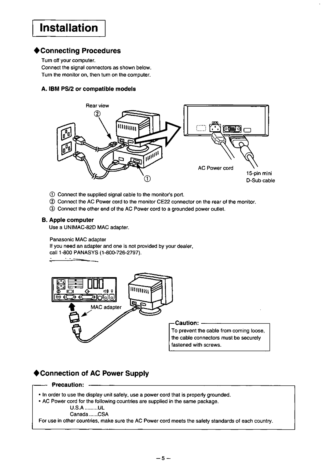 Panasonic TX-D7F21 manual 