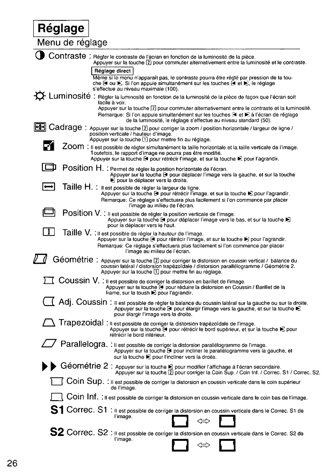 Panasonic TX-D9S45MB manual 