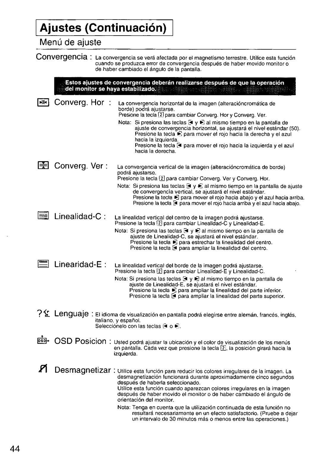 Panasonic TX-D9S45MB manual 