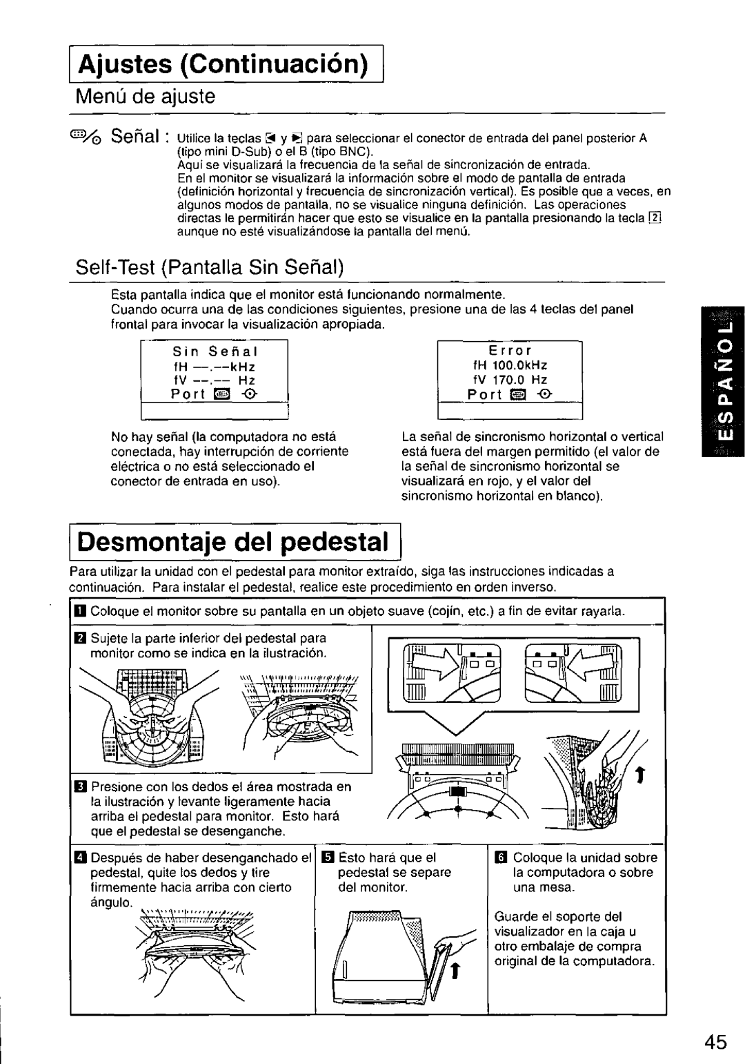 Panasonic TX-D9S45MB manual 