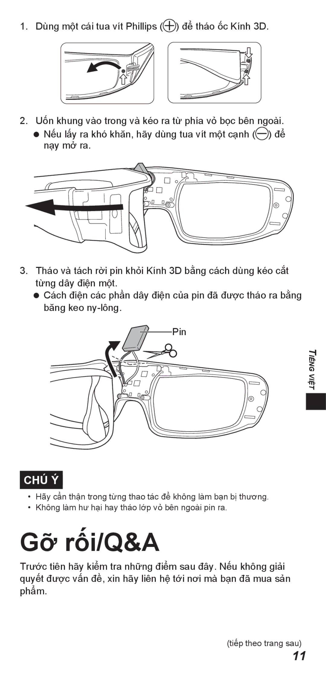 Panasonic TY-ER3D4SW, TY-ER3D4MW operating instructions Gỡ rối/Q&A 