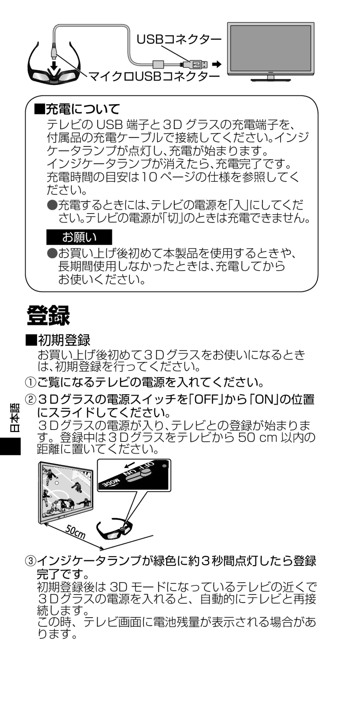 Panasonic TY-ER3D4MW, TY-ER3D4SW operating instructions 初期登録 