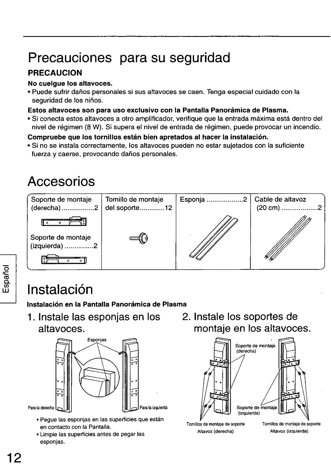 Panasonic TY-SP42PM3, TY-SP50PHD3, TY-SP37P4-S, TY-SP50PH3, SP42PWD3, TY-SP37P4-K manual 