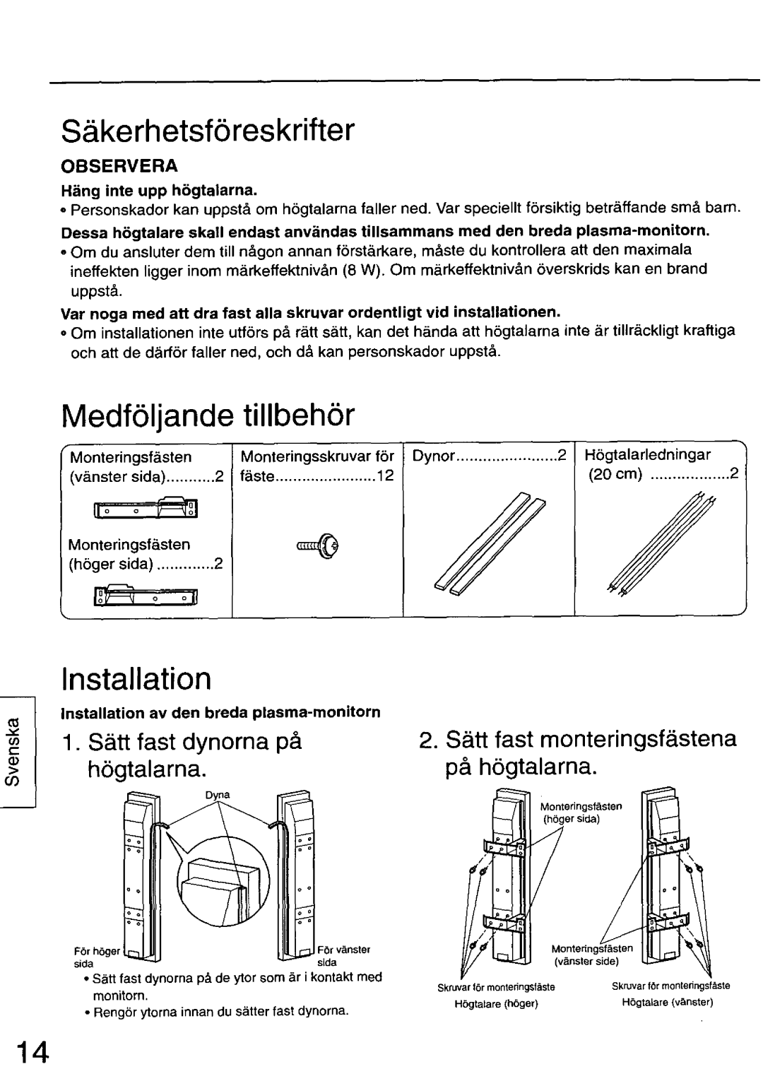 Panasonic TY-SP37P4-S, TY-SP42PM3, TY-SP50PHD3, TY-SP50PH3, SP42PWD3, TY-SP37P4-K manual 